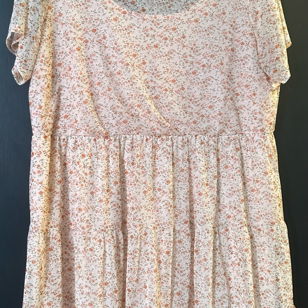 Floral Print Women's Flowy Dress